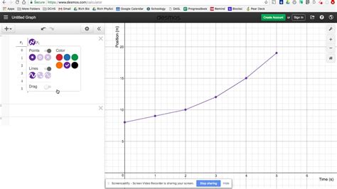 desmos line graph